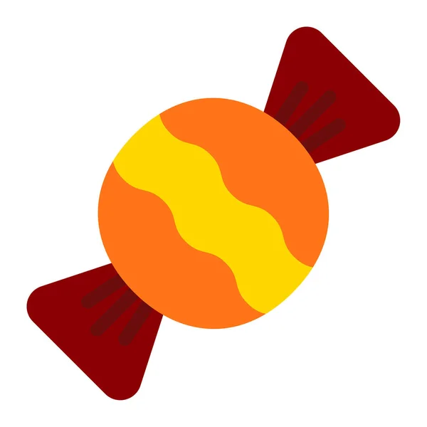 Turuncu ve sarı çizgili renkli Şeker