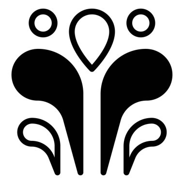 soyut web simgesi, basit vektör illüstrasyonu