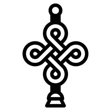 Beyaz arkaplanda kültür simgesi vektör illüstrasyonu