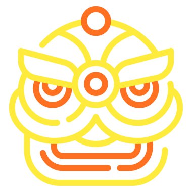 Ejderha. Web simgesi basit illüstrasyon