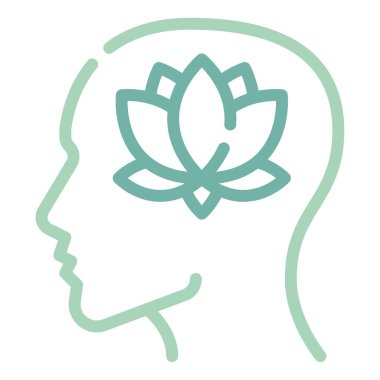 Farkındalık web çizgisi simgesi, vektör tasarımı