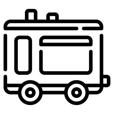 Mobil Mutfak. Web simgesi basit illüstrasyon