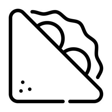 Sandviç web simgesi basit tasarım, vektör illüstrasyonu