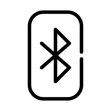 Bluetooth ağ simgesi, beyaz arkaplanda izole edilmiş basit illüstrasyon