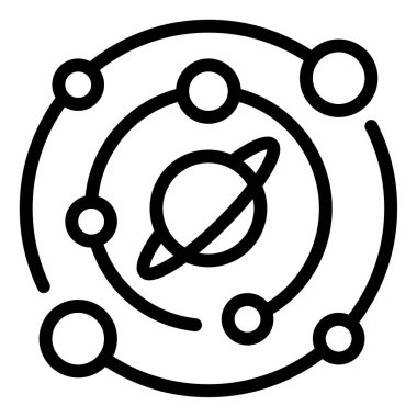 Göksel dünya web simgesi, beyaz arkaplanda izole edilmiş basit illüstrasyon