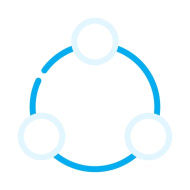 Bağlantı web simgesi, beyaz arkaplanda izole edilmiş basit illüstrasyon