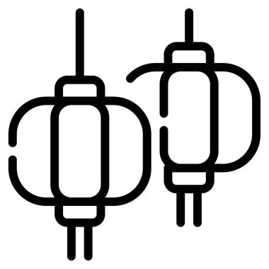 Festival web simgesi, beyaz arkaplanda izole edilmiş basit illüstrasyon