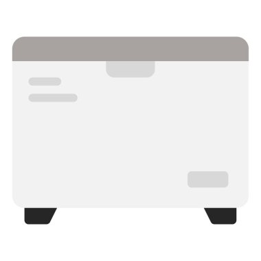 Dondurucu ağ simgesi, beyaz arkaplanda izole edilmiş basit bir illüstrasyon