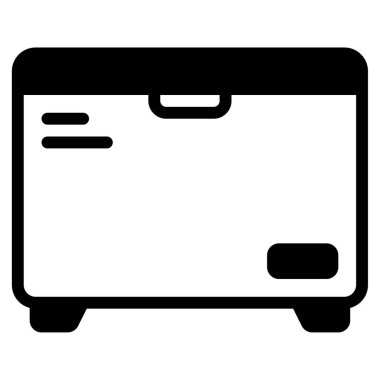 Dondurucu ağ simgesi, beyaz arkaplanda izole edilmiş basit bir illüstrasyon