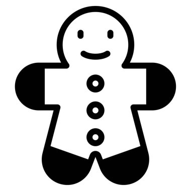 Zencefilli adam web simgesi, beyaz arkaplanda izole edilmiş basit bir illüstrasyon