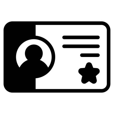 Sadakat kartı simgesi, beyaz arkaplanda izole edilmiş basit illüstrasyon