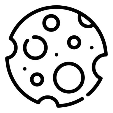 Meteor web simgesi, beyaz arkaplanda izole edilmiş basit bir illüstrasyon