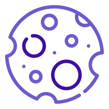 Meteor web simgesi, beyaz arkaplanda izole edilmiş basit bir illüstrasyon