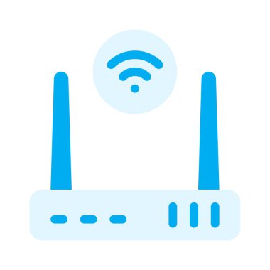 Yönlendirici web simgesi, beyaz arkaplanda izole edilmiş basit illüstrasyon