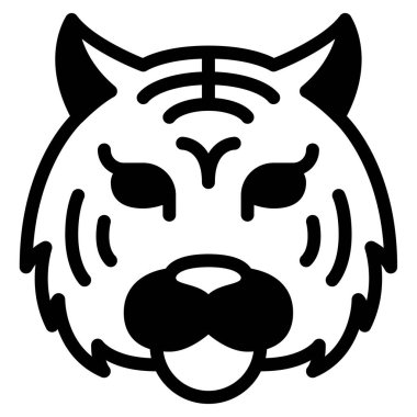 Kaplan Ağı simgesi, beyaz arkaplanda izole edilmiş basit illüstrasyon