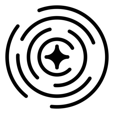 Hızlandırılmış yıldız web simgesi, beyaz arkaplanda izole edilmiş basit bir illüstrasyon