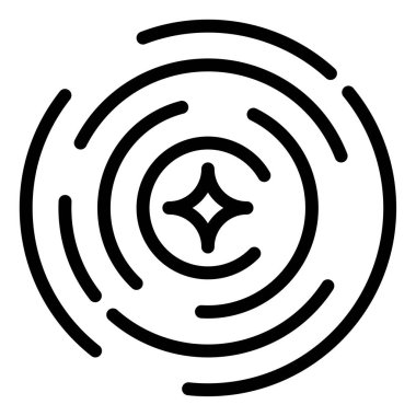 Hızlandırılmış yıldız web simgesi, beyaz arkaplanda izole edilmiş basit bir illüstrasyon