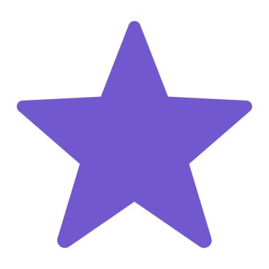 Yıldız web simgesi, beyaz arkaplanda izole edilmiş basit illüstrasyon