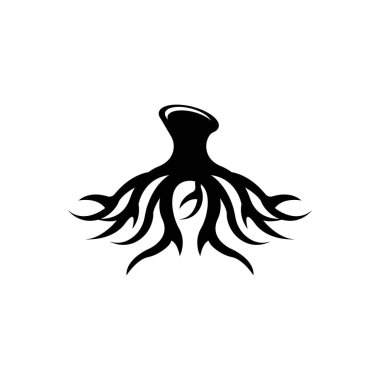 Kök vektör illüstrasyon şablon tasarımı