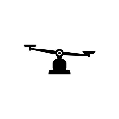 denge ölçekli simge vektör illüstrasyon tasarımı