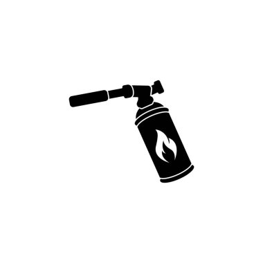 Butane gas blow torch icon vector graphics