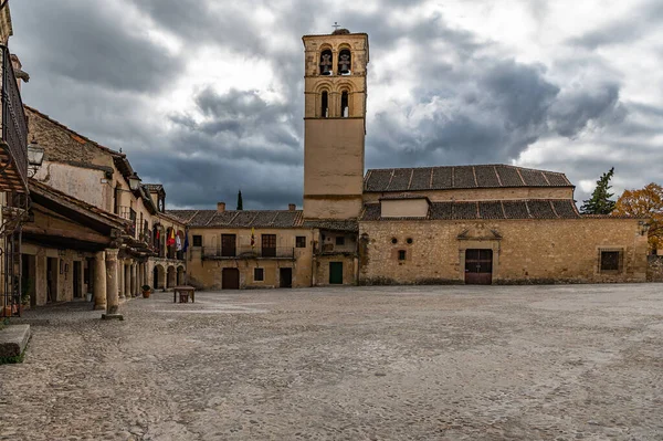 Segovia Nın Spanya Orta Çağ Kenti Pedraza Nın Meydanı — Stok fotoğraf