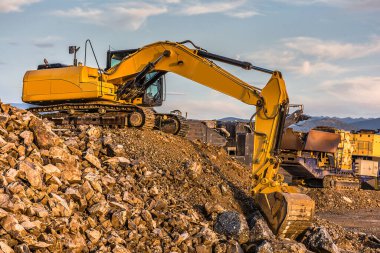 İspanya 'da bir yol yapımı. Dünya hareketi