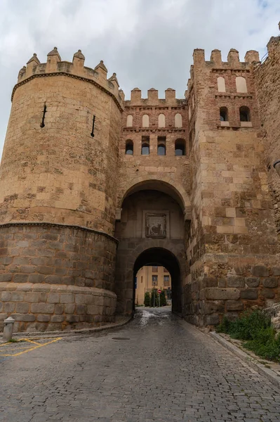 Puerta San Andres Ingångarna Till Den Antika Staden Segovia — Stockfoto