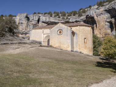 İspanya, Soria 'daki Lobo Nehri Kanyonu Doğal Parkı