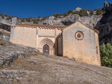 İspanya, Soria 'daki Lobo Nehri Kanyonu Doğal Parkı