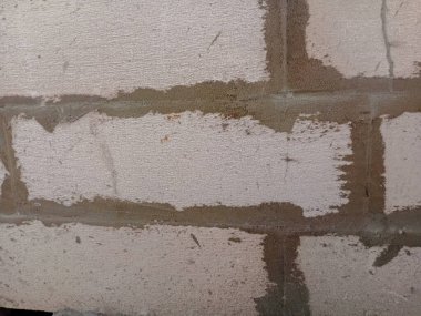 Beyaz tuğla duvar dokusu arkaplanı.