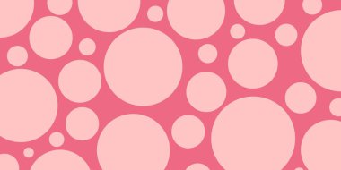 Düzensiz daire desenli pembe arkaplan. Pankart, poster, sosyal medya için tasarım.