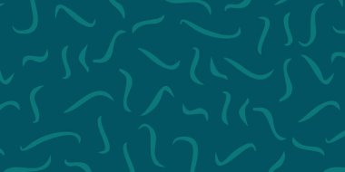 Oyuncu Organik Çizgilerle Soyut Teal Karalamalı Desen Arkaplanı