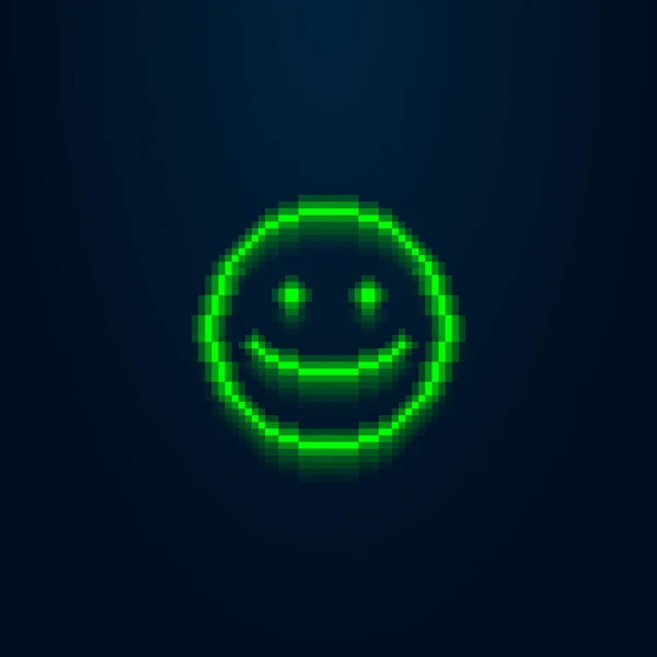 Πολύχρωμο Απλό Διάνυσμα Εικονογράφηση Τέχνη Pixel Του Abstract Πράσινο Φως — Διανυσματικό Αρχείο