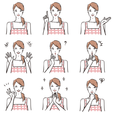 Sevimli kadınların değişik ifadeleri Normal 1