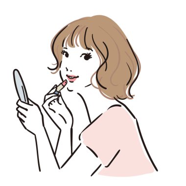 Orta saçlı, üst gövdesi güzel bir kadın.