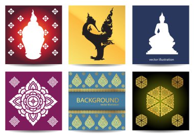 Geleneksel sanat tasarlamak vektör kümesi