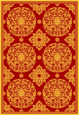 Tay sanat tasarlamak geleneksel Tay arka plan vektör