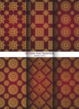 arka plan deseni Tay geleneği ayarla