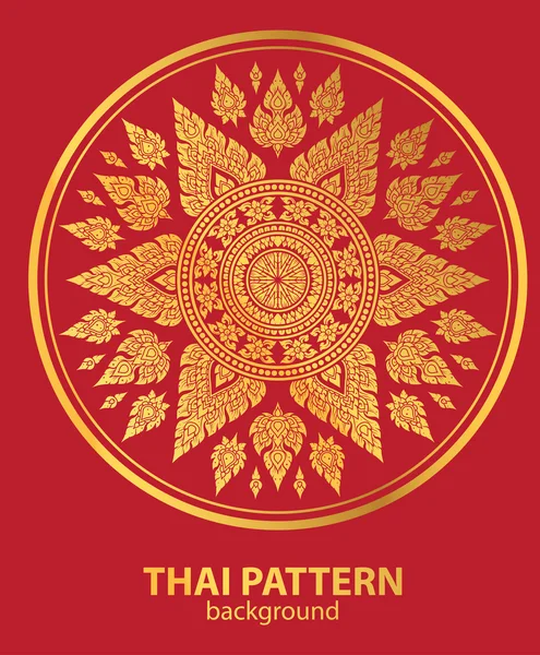 Thailändsk konst disposition vektor — Stock vektor