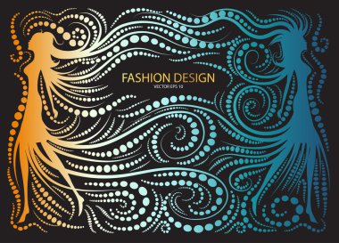 soyut moda tasarım arka plan