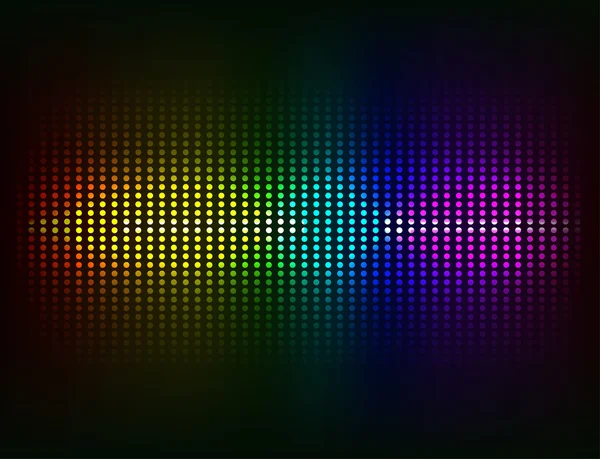 Ondes sonores vectorielles Musique éléments colorés — Image vectorielle