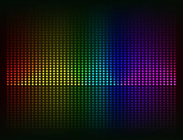 Ondes sonores vectorielles Musique éléments colorés — Image vectorielle