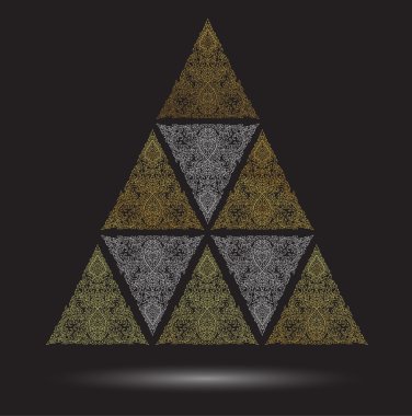 üçgen şekli özet satırı Tay geleneği desen arka plan