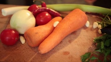 Taze sebze ve yemek pişirmek için igredients