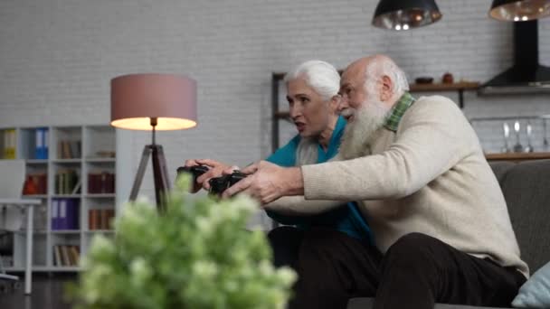 Modern idősek a hazai szerencsejáték során — Stock videók