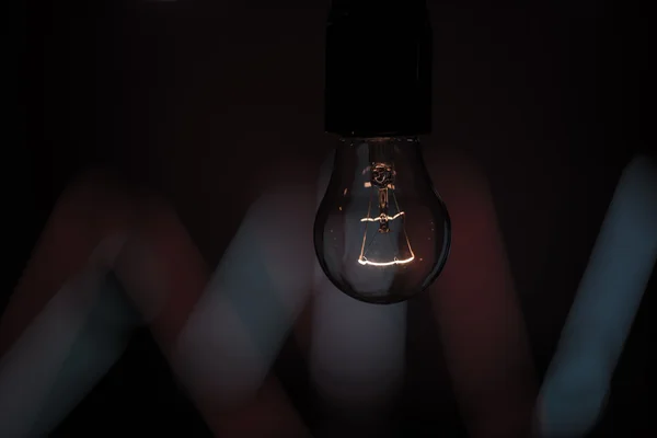 Bulb on a beautiful background — Stock Photo, Image