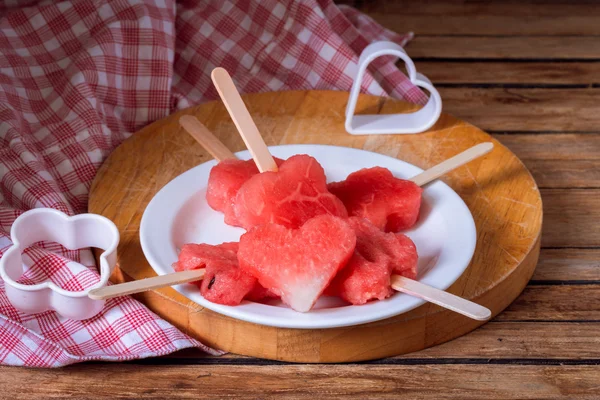 Deliciosa sandía fresca con arándanos — Foto de Stock