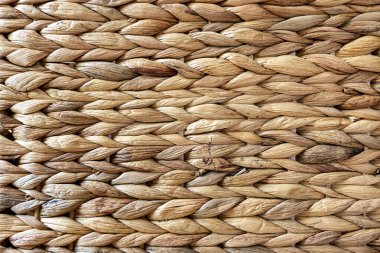 Dokuma bej saman dokusu, bitki sapının yakın plan örgülerinin arka planı.