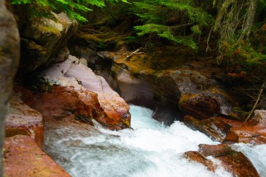 Çığ Gorge, buzul Milli Parkı, montana, ABD